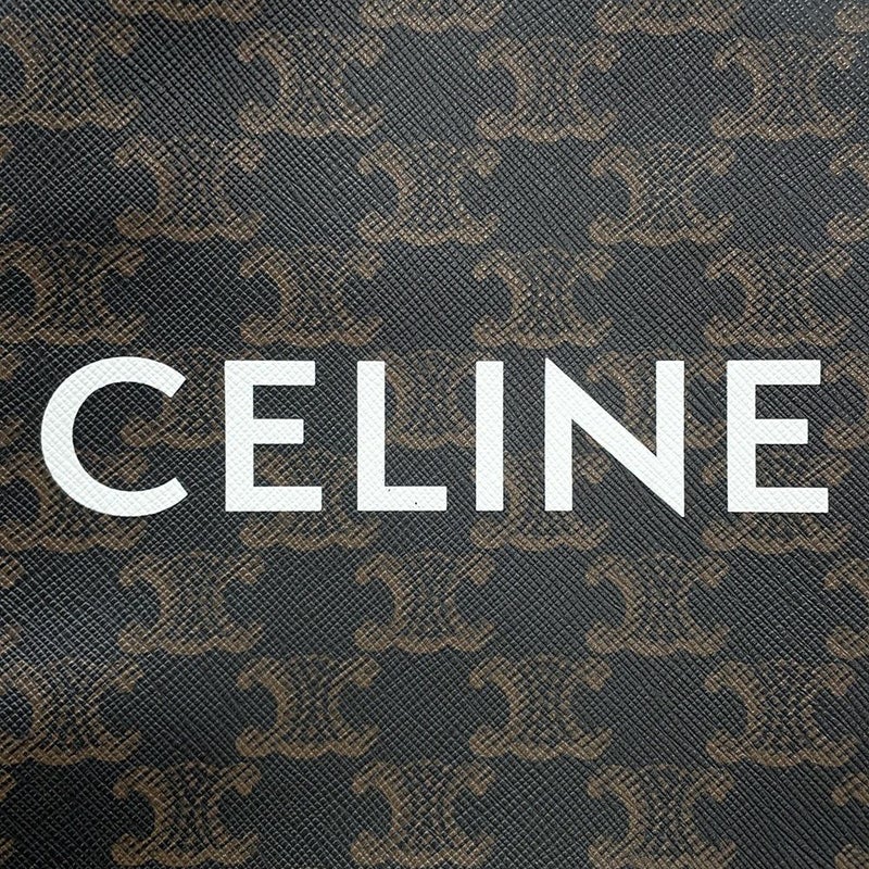 セリーヌ ハンドバッグ トリオンフ ミニ バーティカル カバ 194372 CELINE 2way ブラウン