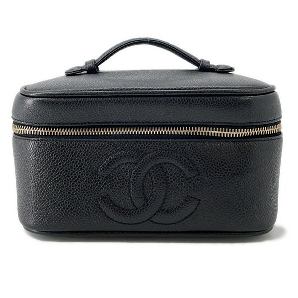 シャネル バニティバッグ ココマーク キャビアスキン 横型 A01997 CHANEL バッグ