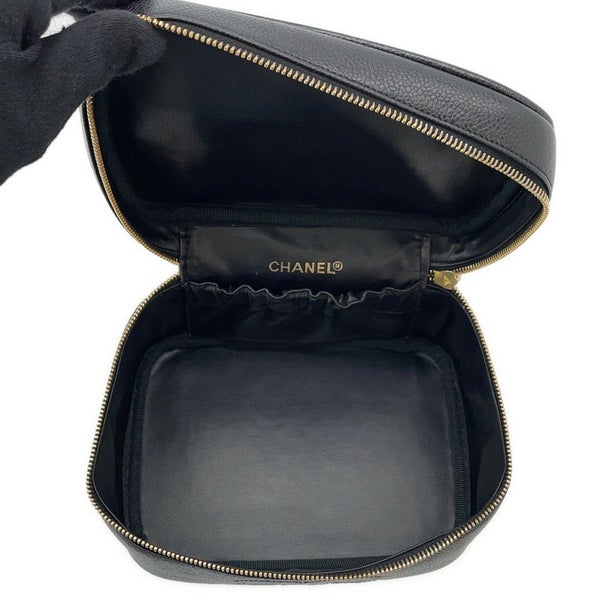 シャネル バニティバッグ ココマーク キャビアスキン 横型 A01997 CHANEL バッグ