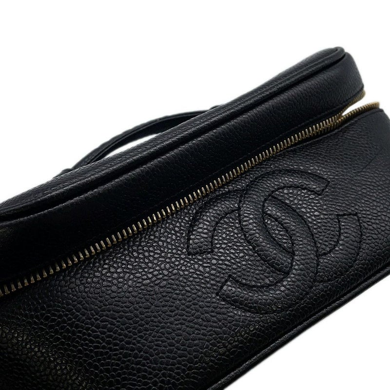 シャネル バニティバッグ ココマーク キャビアスキン 横型 A01997 CHANEL バッグ