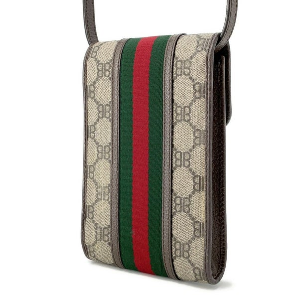 バレンシアガ ショルダーバッグ グッチコラボ ザ・ハッカープロジェクト オフィディア フォンポーチ 680130 BALENCIAGA GUCCI
