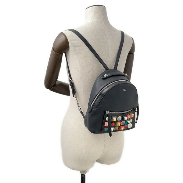 フェンディ リュック バイザウェイ ミニ レザー 8BZ038 FENDI バッグ バックパック 黒