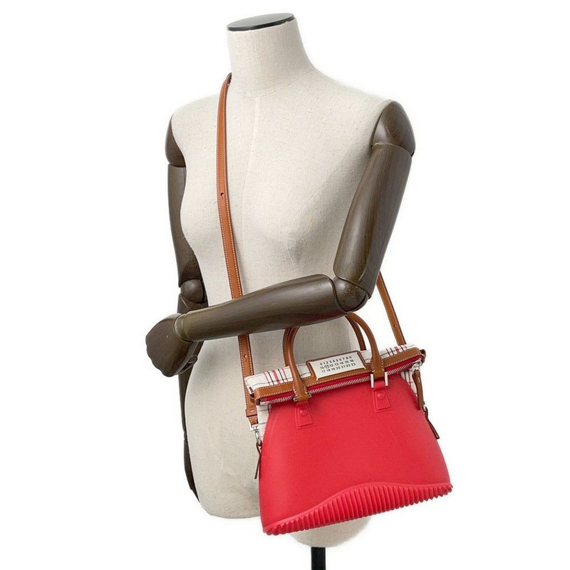 メゾンマルジェラ ハンドバッグ 5AC ミニ ラバー キャンバス SB3WG0009 Maison Margiela 2wayショルダー