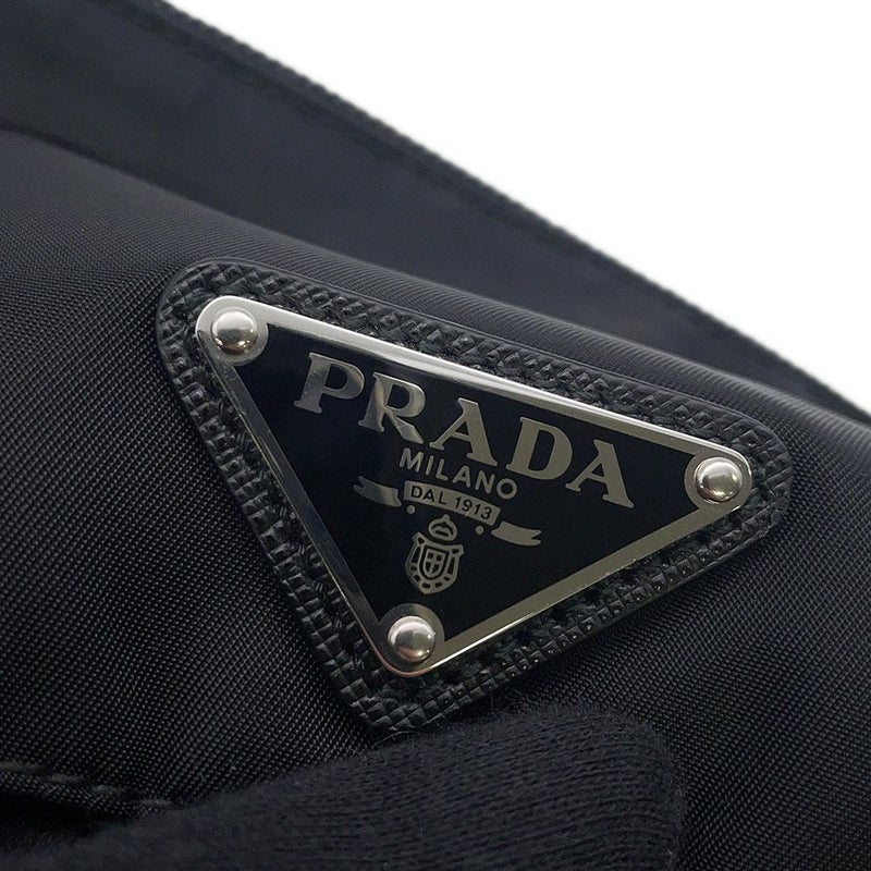 プラダ ショルダーバッグ ロゴ ナイロン 1BD994 PRADA 斜めがけ クロスボディ 黒