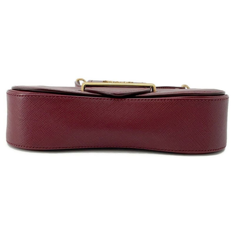 プラダ シドニー チェーンショルダーバッグ ロゴ レザー 1BD219 PRADA バッグ