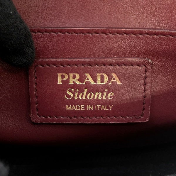 プラダ シドニー チェーンショルダーバッグ ロゴ レザー 1BD219 PRADA バッグ