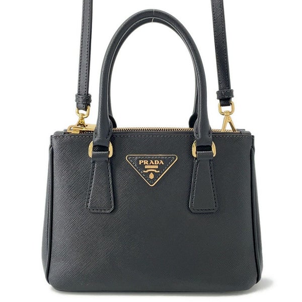 プラダ ハンドバッグ ガレリア ミニ サフィアーノ レザー 1BA906 PRADA 2wayショルダー 黒
