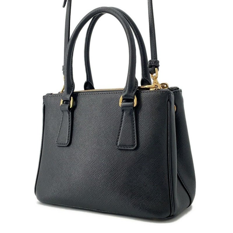 プラダ ハンドバッグ ガレリア ミニ サフィアーノ レザー 1BA906 PRADA 2wayショルダー 黒