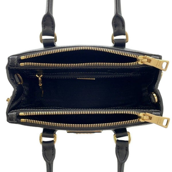プラダ ハンドバッグ ガレリア ミニ サフィアーノ レザー 1BA906 PRADA 2wayショルダー 黒