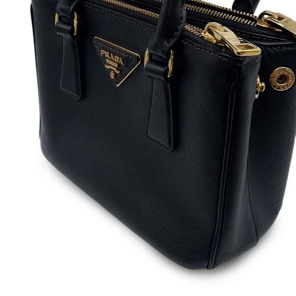 プラダ ハンドバッグ ガレリア ミニ サフィアーノ レザー 1BA906 PRADA 2wayショルダー 黒