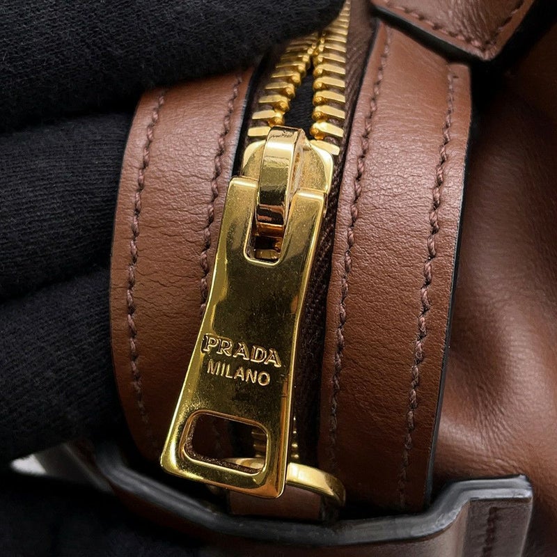 プラダ ハンドバッグ ボーリング レザー PVC 1BB030 PRADA 2wayショルダー