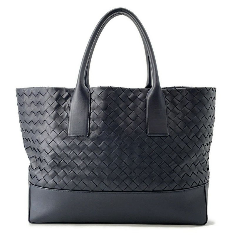 ボッテガヴェネタ トートバッグ イントレチャート レザー BOTTEGA VENETA バッグ 黒