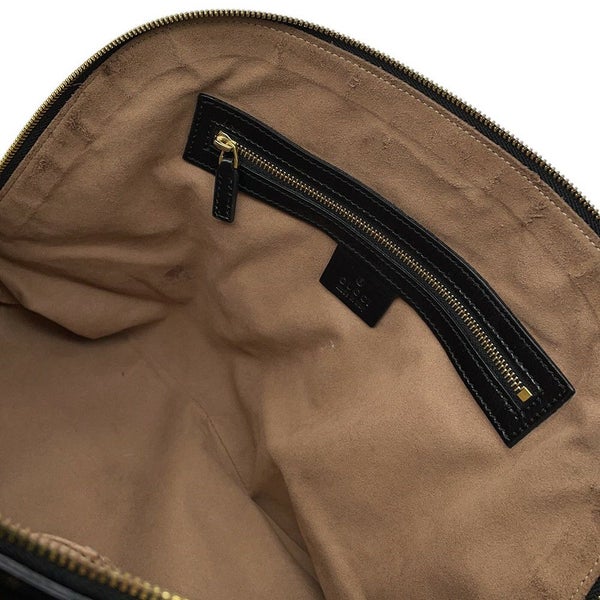 グッチ ハンドバッグ オフディア GG スエード/レザー 524533 GUCCI バッグ  黒