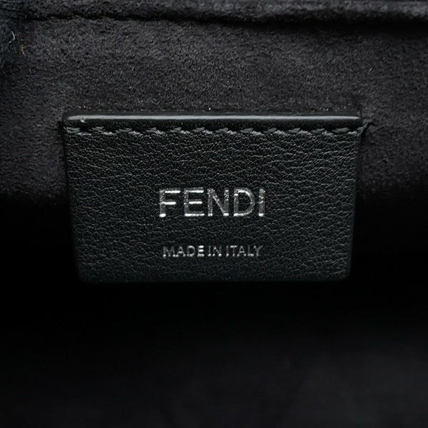 フェンディ ショルダーバッグ キャナイエフ レザー/ベルベット ズッカ柄 8BT284 FENDI ２Way ハンドバッグ 黒