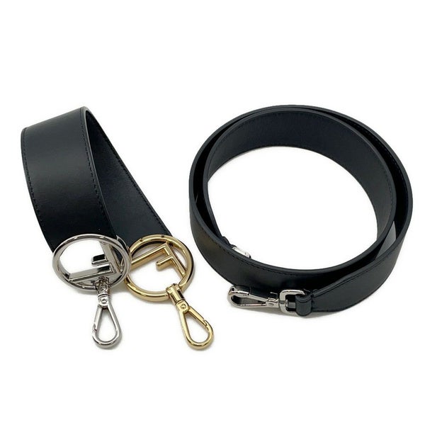 フェンディ ショルダーバッグ キャナイエフ レザー/ベルベット ズッカ柄 8BT284 FENDI ２Way ハンドバッグ 黒