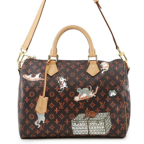 ルイヴィトン ハンドバッグ モノグラム/キャットグラム スピーディ・バンドリエール 30 M44401 ヴィトン 2way