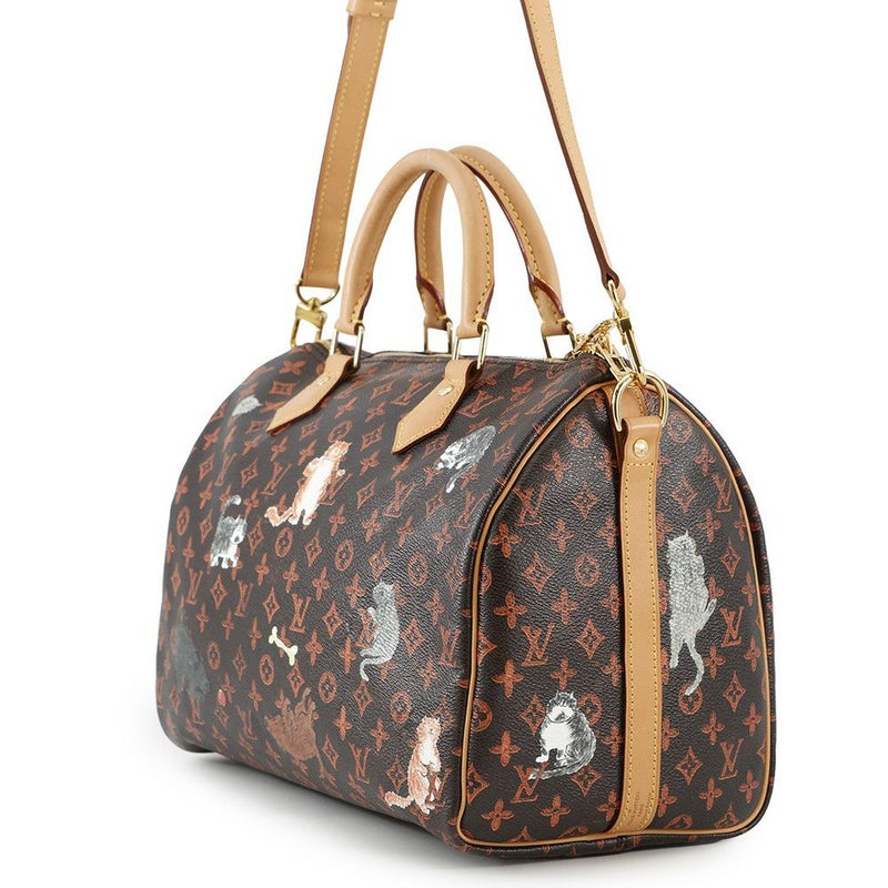 ルイヴィトン ハンドバッグ モノグラム/キャットグラム スピーディ・バンドリエール 30 M44401 ヴィトン 2way