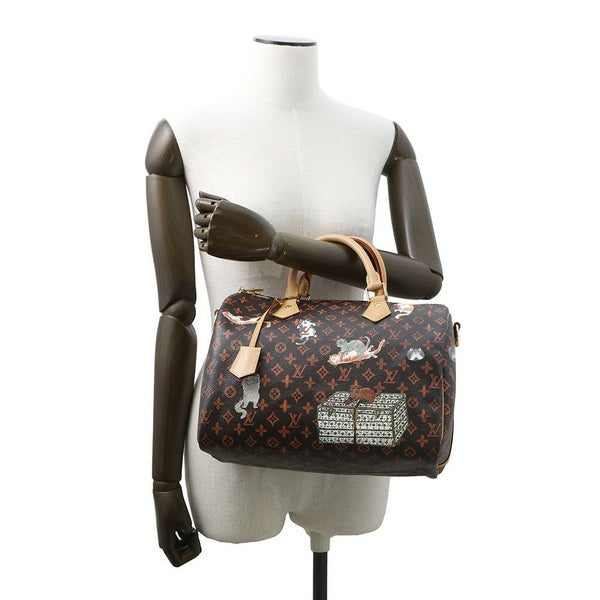 ルイヴィトン ハンドバッグ モノグラム/キャットグラム スピーディ・バンドリエール 30 M44401 ヴィトン 2way