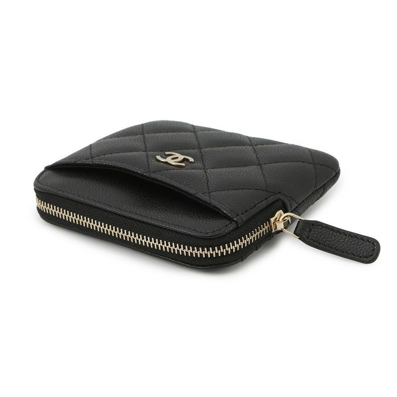 シャネル コインケース マトラッセ ココマーク キャビアスキン AP2061 CHANEL 財布 小銭入れ 黒