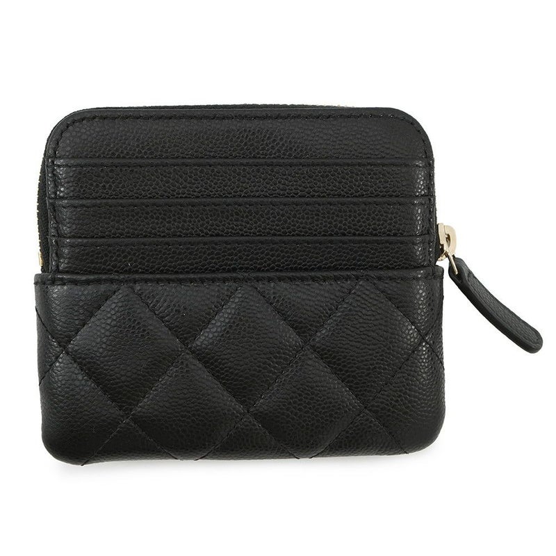 シャネル コインケース マトラッセ ココマーク キャビアスキン AP2061 CHANEL 財布 小銭入れ 黒