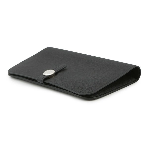 エルメス 長財布 ドゴンロング GM ブラック/シルバー金具 エバーカラー B刻印 HERMES 財布 黒