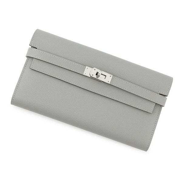 エルメス 長財布 ケリーウォレット ロング グリムエット/シルバー金具 エプソン X刻印 HERMES 財布
