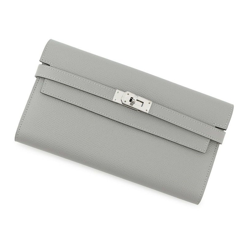 エルメス 長財布 ケリーウォレット ロング グリムエット/シルバー金具 エプソン X刻印 HERMES 財布
