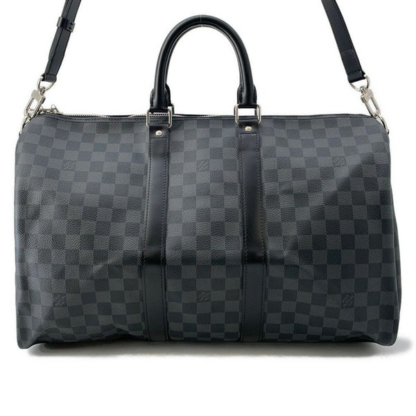 ルイヴィトン ボストンバッグ ダミエ・グラフィット キーポル・バンドリエール 45 N41418 ヴィトン バッグ トラベル ブラック 黒