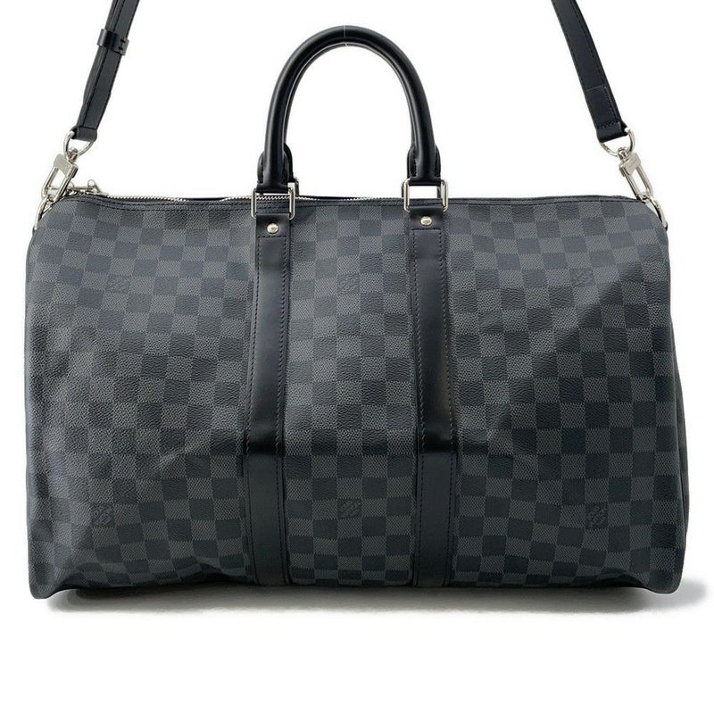 ルイヴィトン ボストンバッグ ダミエ・グラフィット キーポル・バンドリエール 45 N41418 ヴィトン バッグ トラベル ブラック 黒