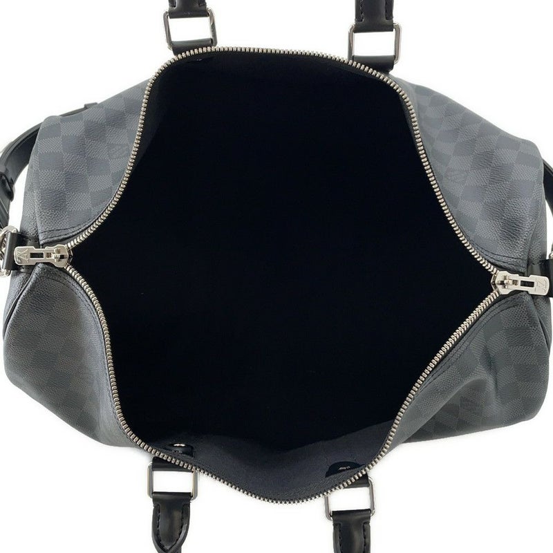 ルイヴィトン ボストンバッグ ダミエ・グラフィット キーポル・バンドリエール 45 N41418 ヴィトン バッグ トラベル ブラック 黒