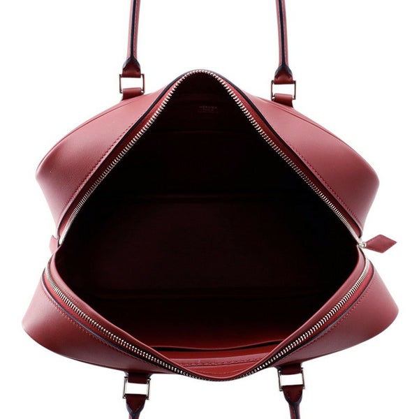 エルメス ハンドバッグ プリュム32 ルージュアッシュ/シルバー金具 スイフト W刻印 HERMES バッグ