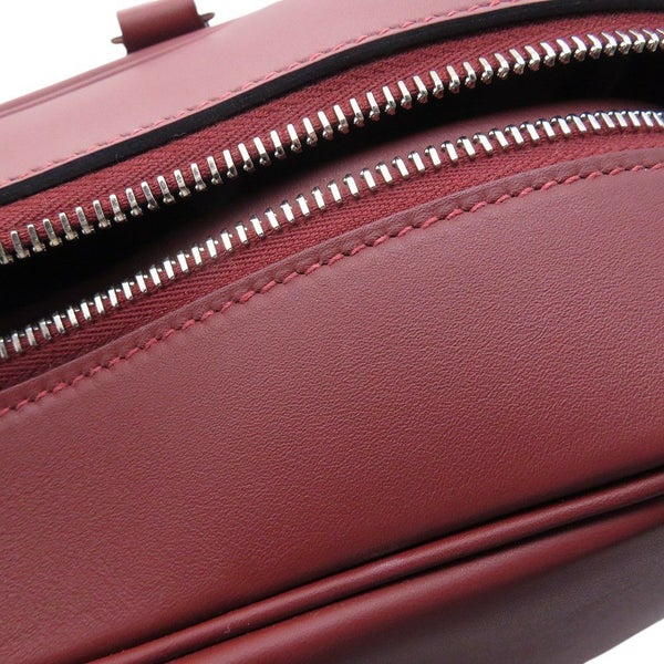 エルメス ハンドバッグ プリュム32 ルージュアッシュ/シルバー金具 スイフト W刻印 HERMES バッグ