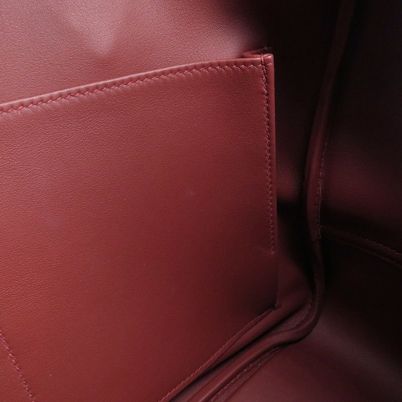 エルメス ハンドバッグ プリュム32 ルージュアッシュ/シルバー金具 スイフト W刻印 HERMES バッグ