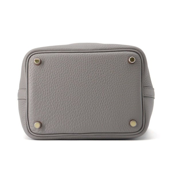 エルメス ハンドバッグ ピコタンロックPM グリメイヤー/ゴールド金具 トリヨンクレマンス K刻印 HERMES トートバッグ