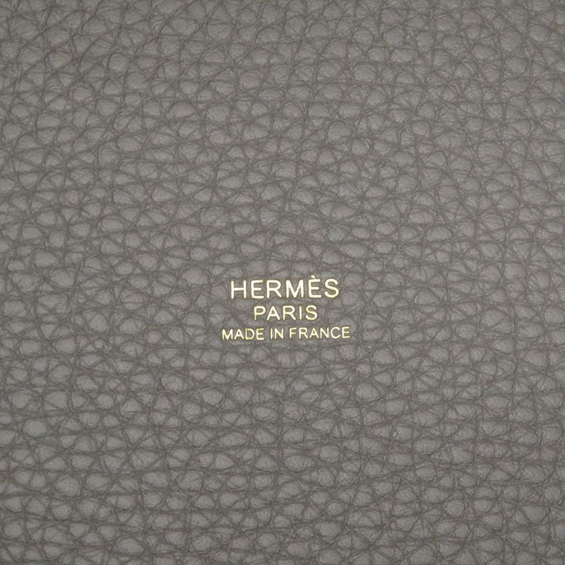 エルメス ハンドバッグ ピコタンロックPM グリメイヤー/ゴールド金具 トリヨンクレマンス K刻印 HERMES トートバッグ