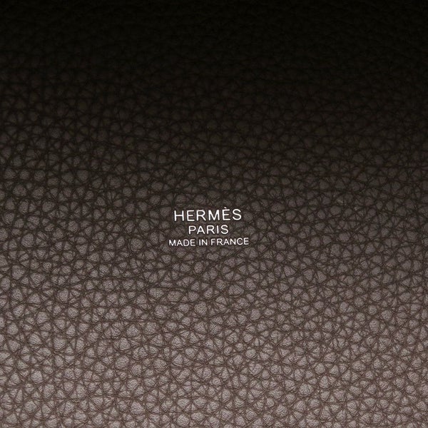 エルメス ハンドバッグ ピコタンロックPM エベンヌ/シルバー金具 トリヨンクレマンス K刻印 HERMES トートバッグ