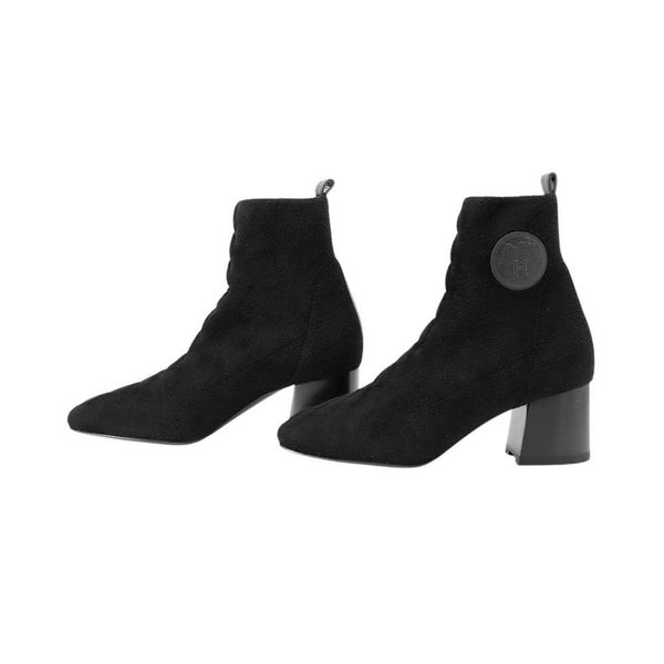 エルメス アンクルブーツ ヴォルヴェール60 レディースサイズ36 HERMES 靴 ブーツ 黒