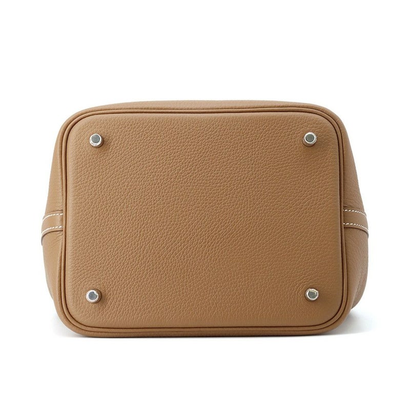 エルメス ハンドバッグ ピコタンロックMM ゴールド/シルバー金具 トリヨンクレマンス K刻印 HERMES トートバッグ