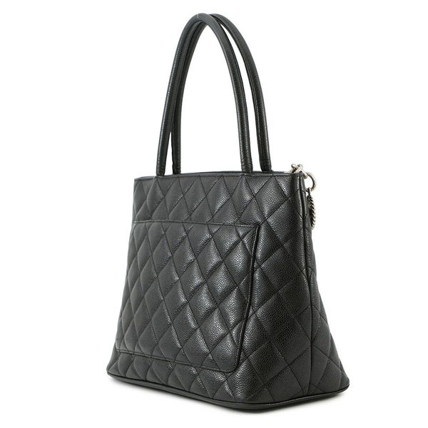 シャネル トートバッグ 復刻トート マトラッセ ココマーク キャビアスキン A01804 CHANEL 黒