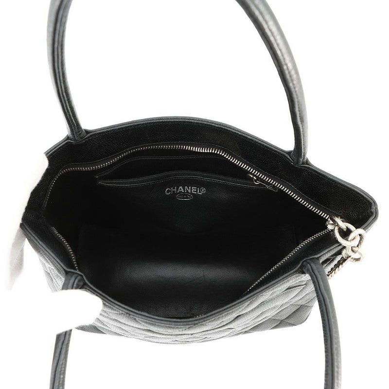 シャネル トートバッグ 復刻トート マトラッセ ココマーク キャビアスキン A01804 CHANEL 黒
