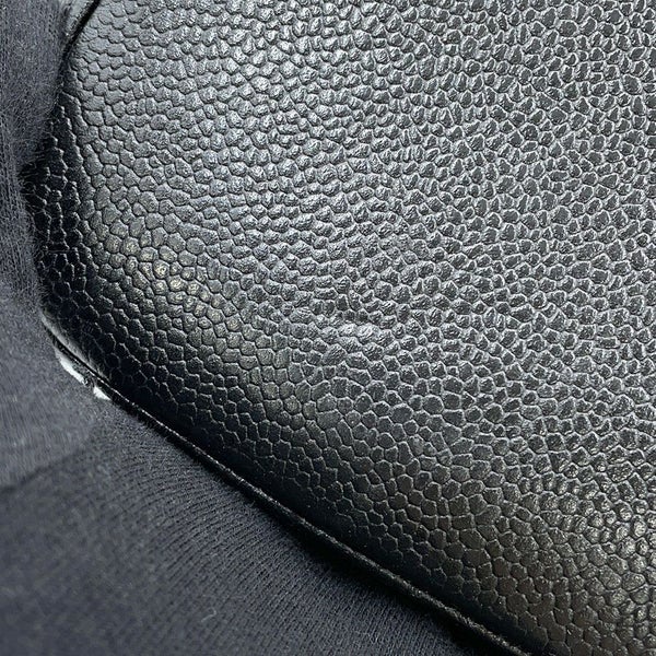 シャネル トートバッグ 復刻トート マトラッセ ココマーク キャビアスキン A01804 CHANEL 黒
