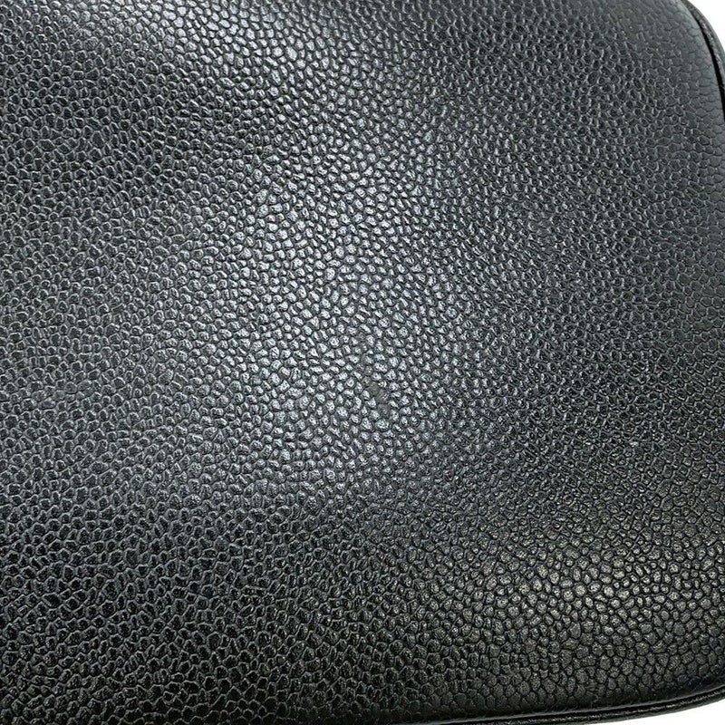 シャネル トートバッグ 復刻トート マトラッセ ココマーク キャビアスキン A01804 CHANEL 黒