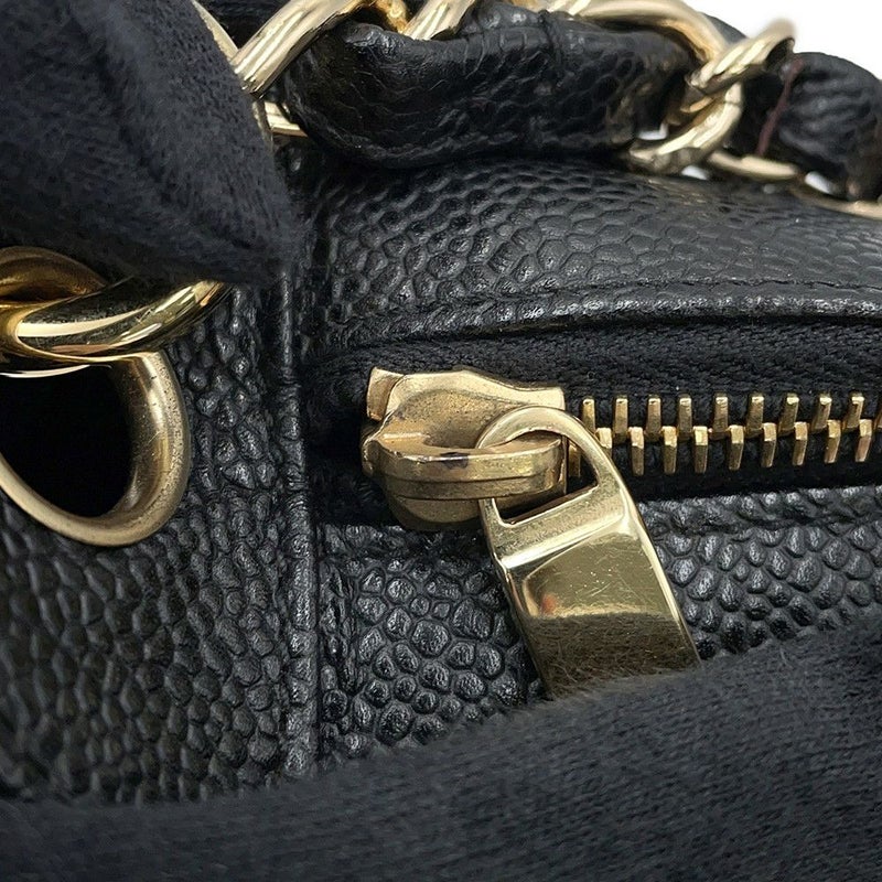 シャネル チェーンショルダーバッグ マトラッセ ココマーク キャビアスキン A20993 CHANEL ワンショルダー 黒