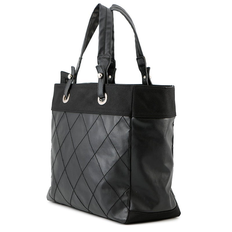 シャネル トートバッグ パリビアリッツ トートMM ミディアム マトラッセ ココチャーム A34209 CHANEL 黒