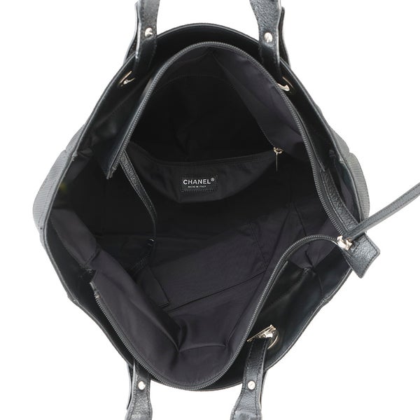 シャネル トートバッグ パリビアリッツ トートMM ミディアム マトラッセ ココチャーム A34209 CHANEL 黒