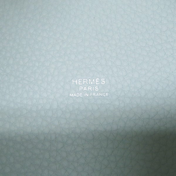 エルメス ハンドバッグ ピコタンロックPM ブルーペール/シルバー金具 トリヨンクレマンス K刻印 HERMES トートバッグ