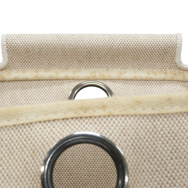 エルメス ショルダーバッグ エールバッグMM ナチュラル/シルバー金具 トワルアッシュ/ヴァッシュハンター □D刻印