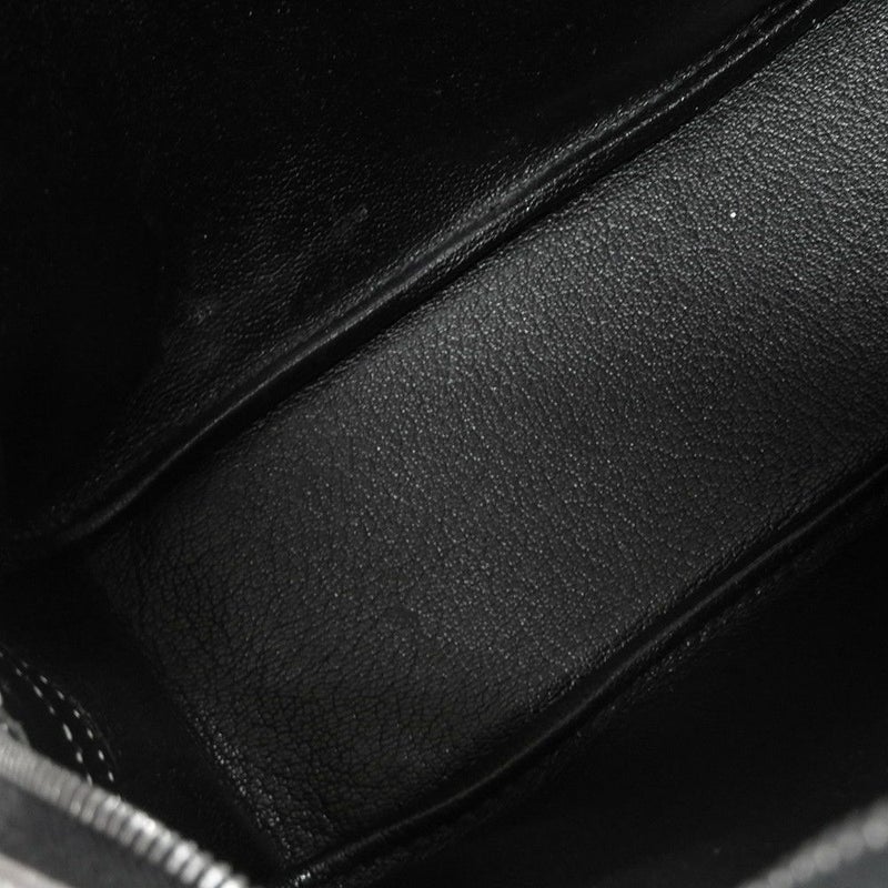 エルメス ハンドバッグ プリュム ミニ シルバー/シルバー金具 シェブルミゾル □H刻印 HERMES オリンピック限定