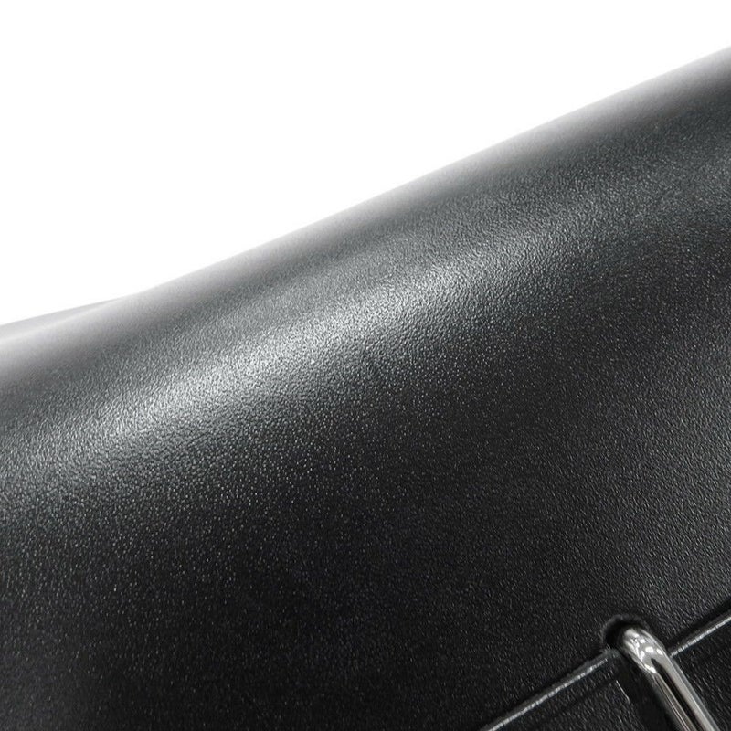 エルメス ショルダーバッグ エールバッグジップ ミニ ブラック/エクリュ/シルバー金具 トワルミリタリー/ヴァッシュハンター K刻印 黒