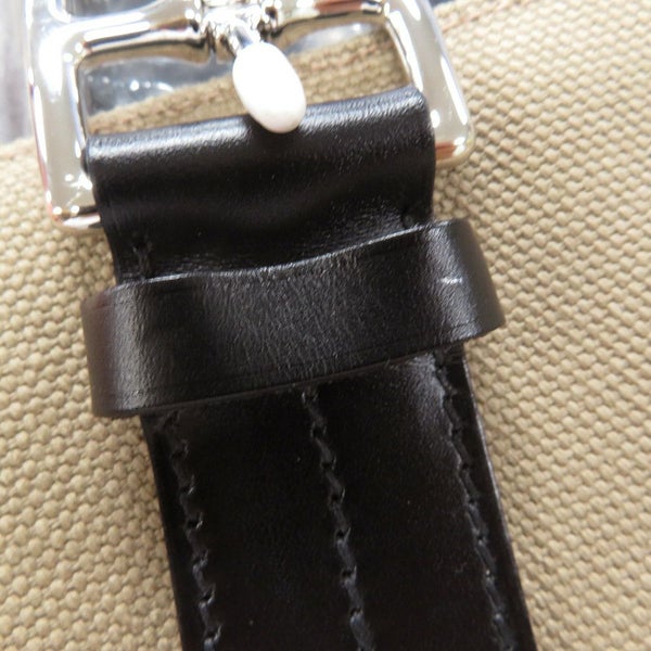 エルメス トートバッグ エトリヴィエール ショッピング ベージュマルファ/ブラック/シルバー金具 トワルゴエラン/ヴァッシュハンター W刻印